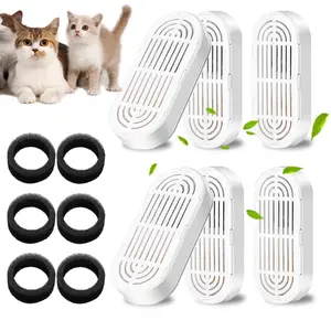 12-Pack Cat Water Dispenser Filters, Multi-Filter System, 12 Filters + 12 Filter Cottons, 4L Stainless Steel Pet Water Dispenser Replacement