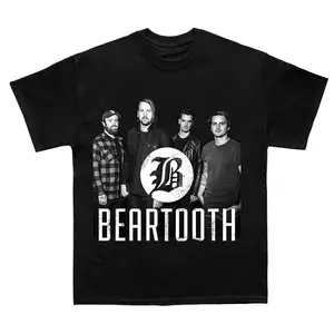 Beartooth Oversized Rock Graphic T Shirt Front Back Print Vintage Washed Tee