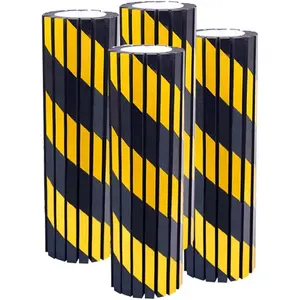 Garage Wall Protector Foam Wall Column Guard for Parking Garages Reflective Edge Protector 4 Pack Pole Guard Wall Edge and Bumpers Guards