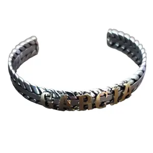 CUSTOM WELDER BRACELET WITH WELDED LETTERS