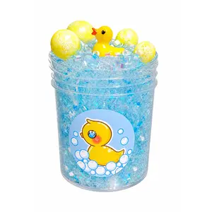Bubble Bath Handmade Bingsu Crunchy Clear Slime