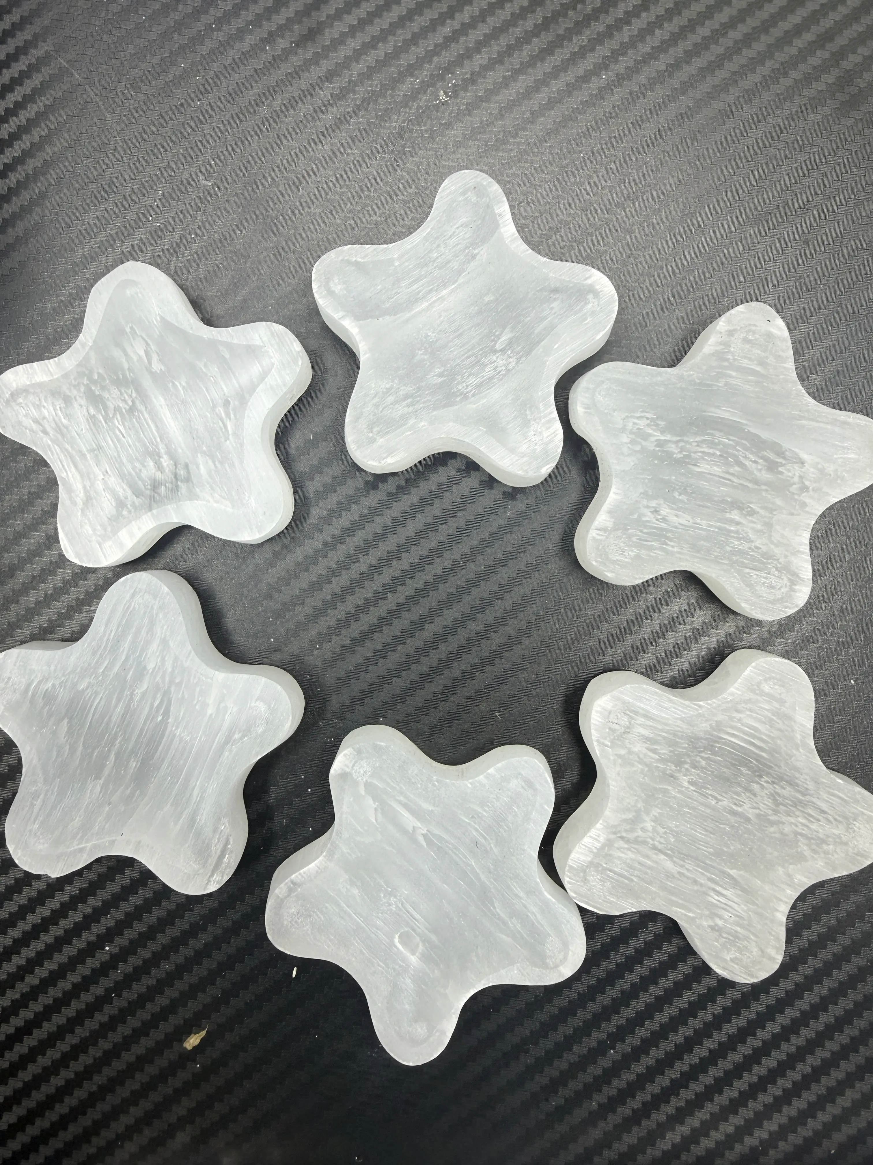 Mia(12126)gc.Selenite star dish, your must-have crystal charging station.