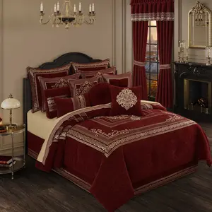 Laurenza Crimson 4 Piece Comforter Set
