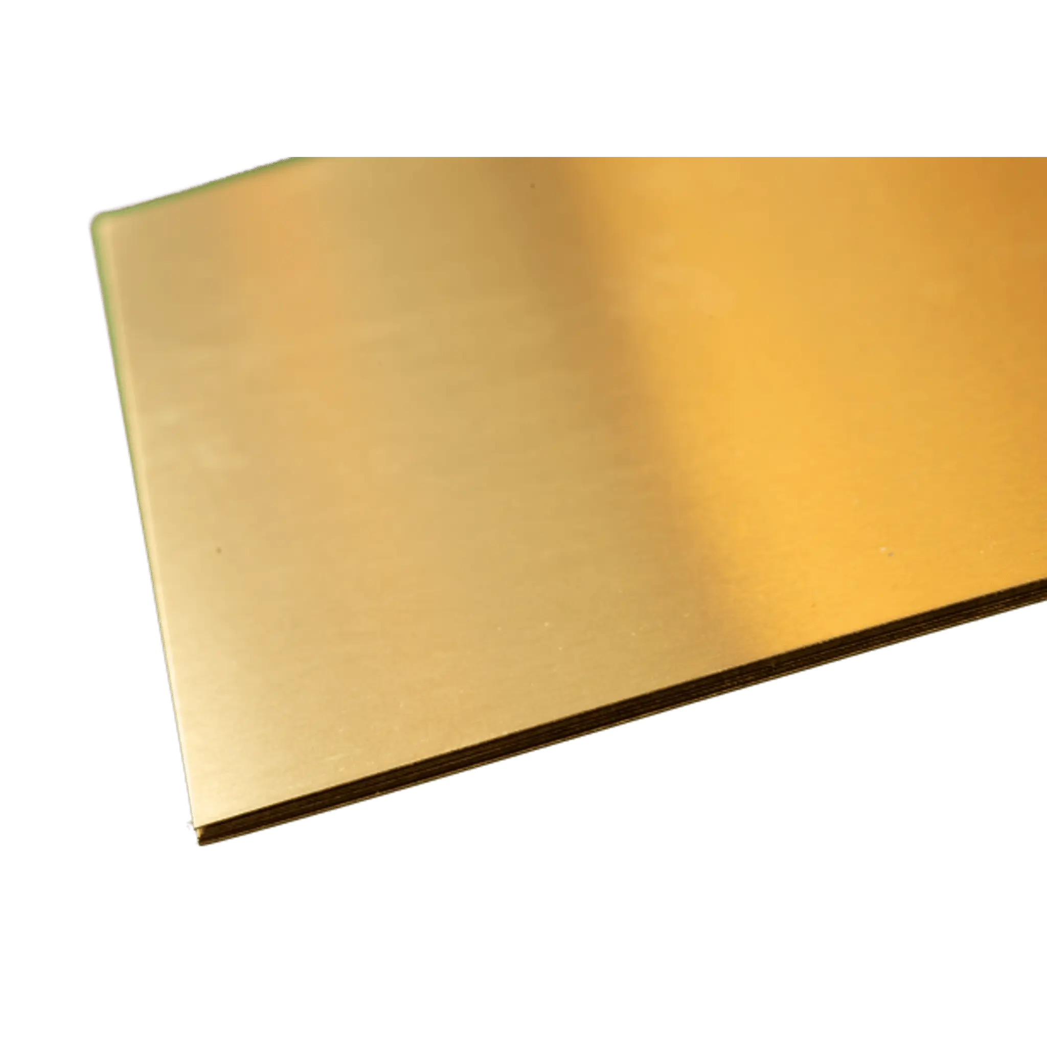 Brass Sheet: 0.010" Thick x 4" Wide x 10" Long (6 Pieces)
