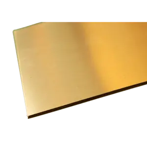Brass Sheet: 0.010" Thick x 4" Wide x 10" Long (6 Pieces)