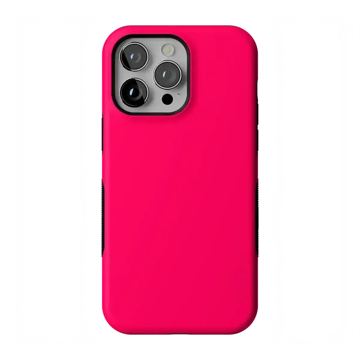 Casely iPhone 13 Pro Max Case | Think Pink | Solid Neon Pink | Bold Protective Design | Compatible with MagSafe