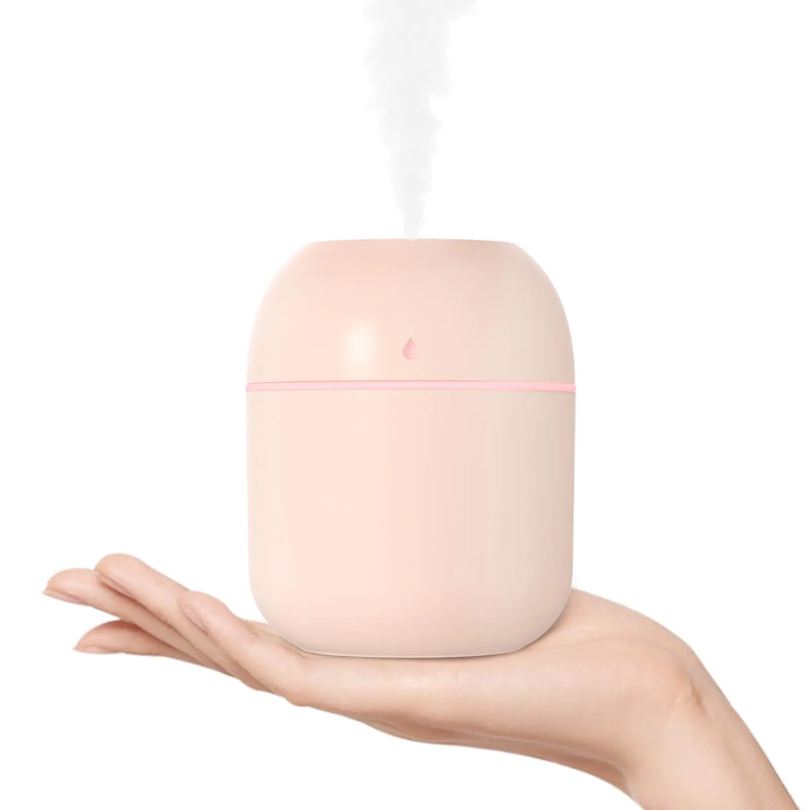 Portable Mini Humidifier, 220ml,Small Cool Mist Humidifier, USB Personal Desktop Humidifier For Bedroom Travel Office Home