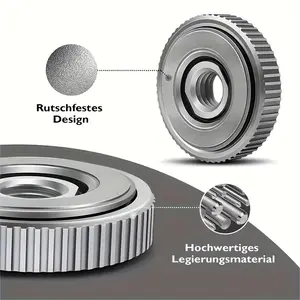 1pc M14 Angle Grinder Quick-Release Lock Plate - Heavy Duty Durable Carbon Steel, Easy Clamp & Release Nut for Secure Chucking
