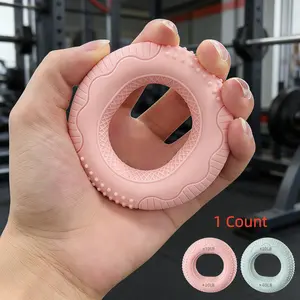Silicone Grip Strength Ring Dual Density Silicone Grip Ball, Professional Hand Strength Training, Rehabilitation Massage, Non-Slip Portable Adjustable Resistance