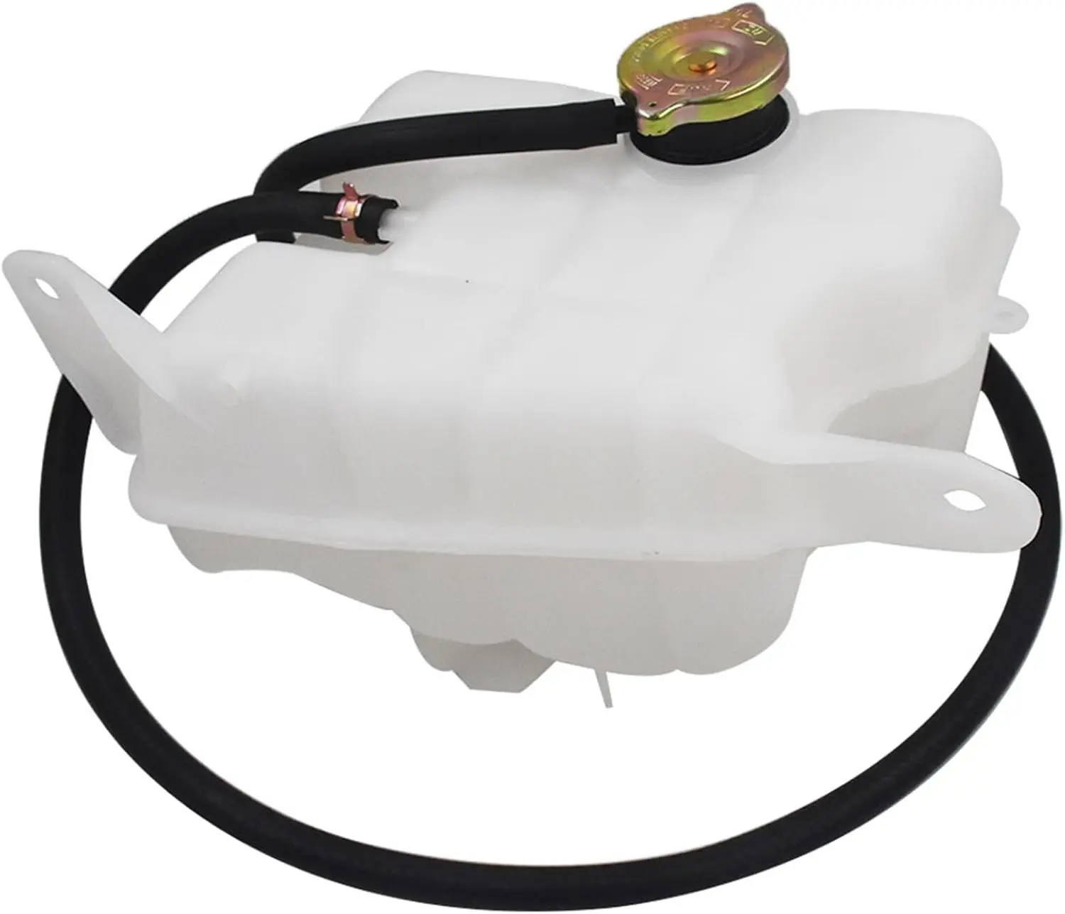 Engine Radiator Coolant Overflow Reservoir Tank White Replacement for Liberty 2002-2006 Replacement for 52079788AE