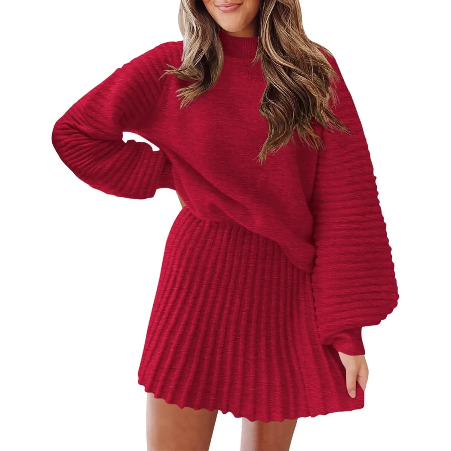 Women's 2 Piece Outfits 2026 Long Sleeve Mock Neck Ribbed Sweaters and Mini Skirt Two Piece Sets Casual Fall Winter Fashion - TikTok Shop Women's 2 Piece Outfits 2026 Long Sleeve Mock Neck Ribbed Sweaters and Mini Skirt Two Piece Sets Casual Fall Winter Fashion - TikTok Shop