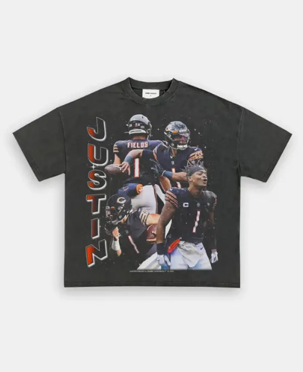 JUSTIN FIELDS TEE, Retro Football Shirt ,Football Shirt Christmas Gift Unisex, Football 90s Vintage Fan Gift,football American Graphic Vintage, Gift For women And Man Unisex T-shirt