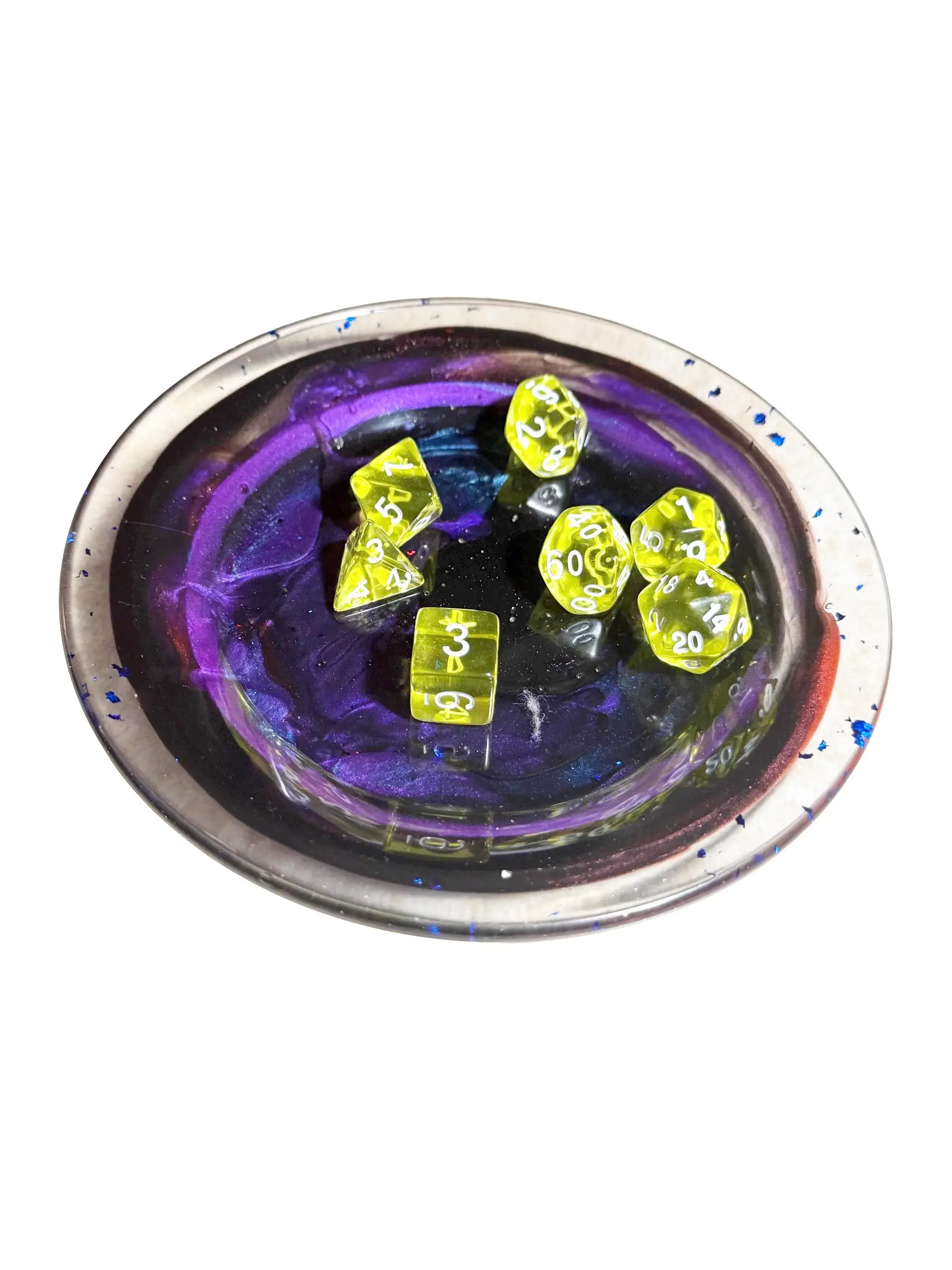 Customizable Resin Dice Tray – Hand-Poured RPG Rolling Tray