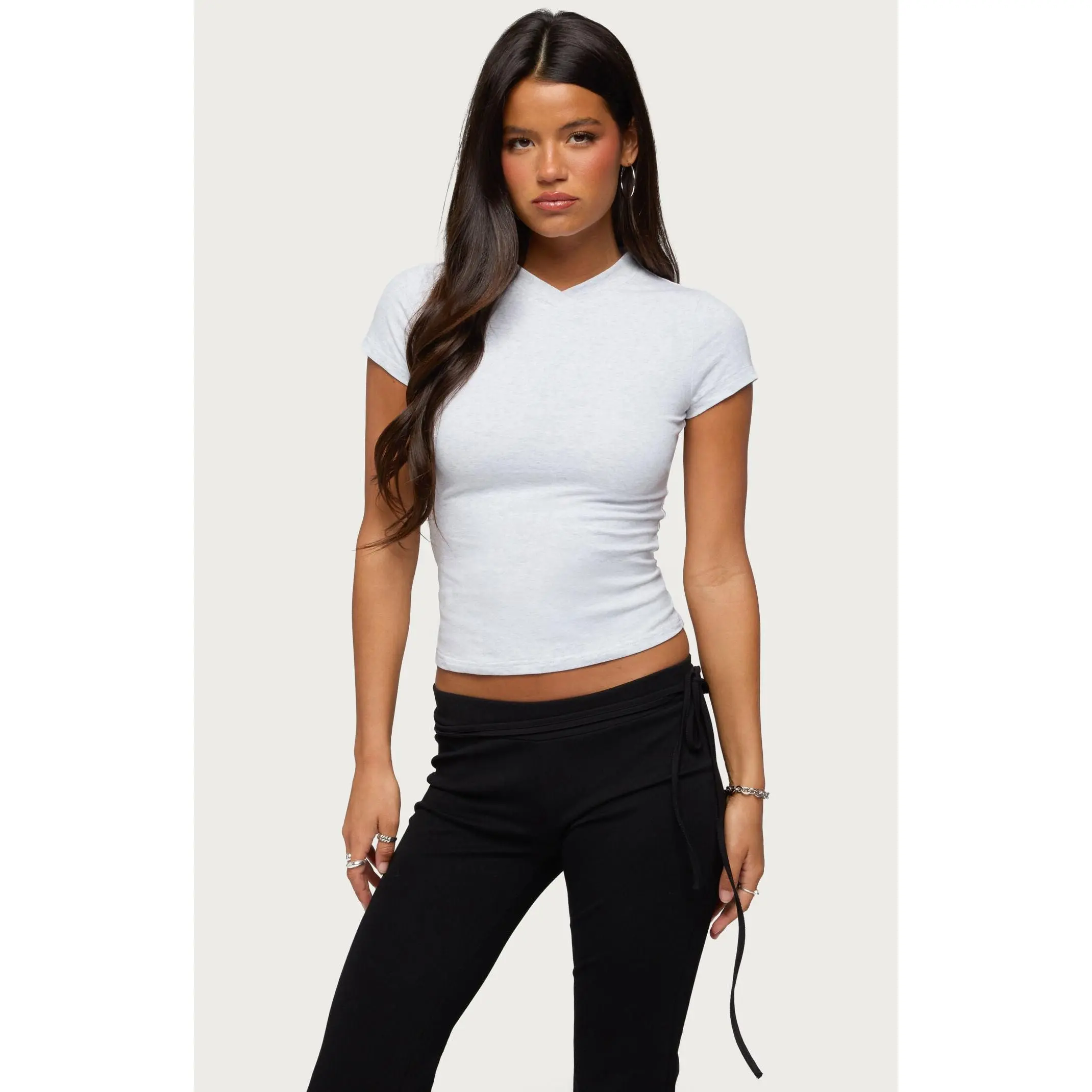 Edikted Women's Aire V Neck T-Shirt
