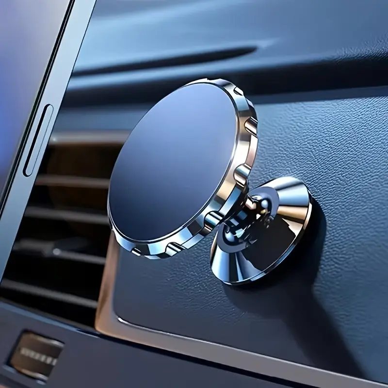 Upgraded Magnetic Cell Phone Holder - Strong Magnetic Design, 360° Rotatable, Compact & Portable Phone Holder Desk, Car Mount, Cell Phone Holders