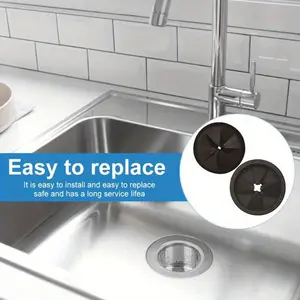1pc Garbage disposer splash cover, kitchen waste crusher, sealed, soundproof, silent, splash proof rubber ring accessories