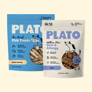 Plato's Skin & Coat Bundle - Omega 3 Rich + Salmon Oil, Quercetin, Colostrum - Support Itch & Allergies