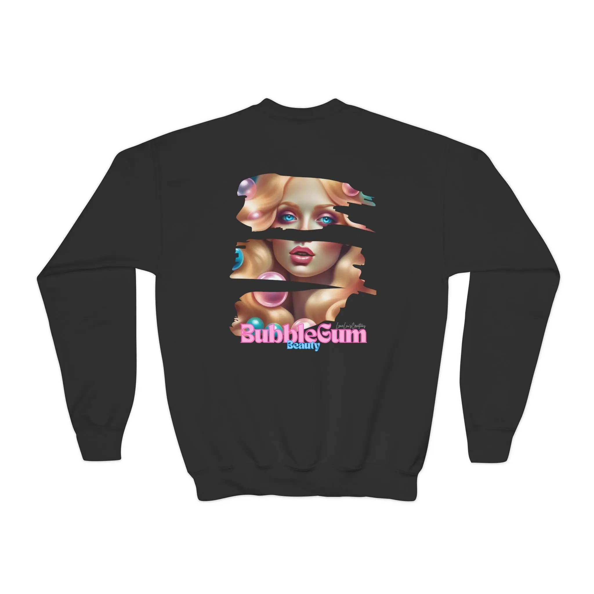 BUBBLY BubbleGum Beauty Youth Crewneck Sweatshirt