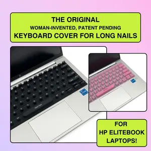 tippy type long nail keyboard cover compatible with HP Elitebook laptops