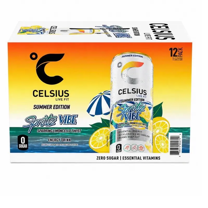 Celsius Summer Spritz Energy Drink 12fl ounce 12 pack