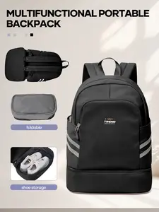 Women's Waterproof Fitness Backpack with Shoe Compartment, Lightweight Travel Daypack for Dance and Volleyball, Stylish Girls Gym Bag, Travel Backpacks