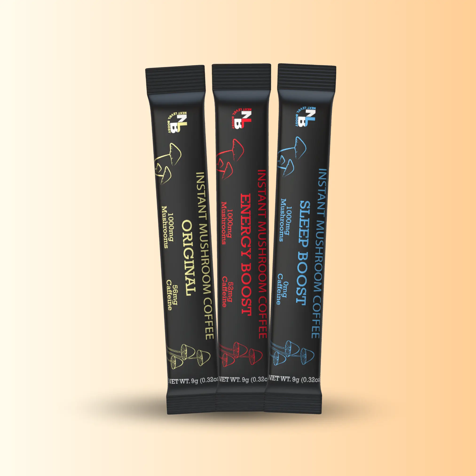 Mushroom Coffee Drink Samples with Collagen – Try Original, Energy, and Sleep in One Convenient Beverage Pack