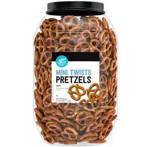 Amazon Brand - Happy Belly Mini Twist Pretzels, 2.5 pound (Pack of 1)