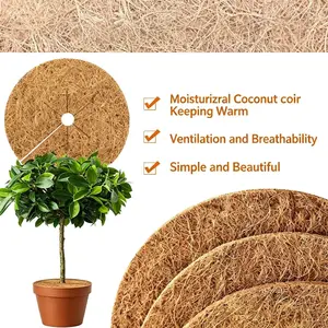 5 Piece Coconut Fiber Tree Protection Mats, Indoor/outdoor Use, Summer Insulation Winter Warmth, Pet Proof, Moisture Retention, Pest Control