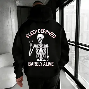 "Sleep Deprived" Hoodie .Printed Unisex Casual Hoodie