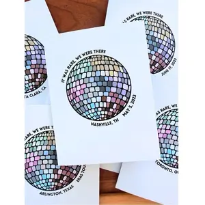 CUSTOM ERAS DISCO THICK CARDSTOCK CARD- MARVELOUS TIME WITH YOU|ALL US DATES/SELECT INTERNATIONAL AVAILABLE