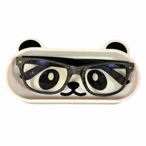 Kawaii Panda Glasses Holder Tray Desk Organizer for Eyeglasses Sunglasses Jewelry & Small Accessories Cute Panda Design Ideal for Desks Nightstands Vanities & Dressers