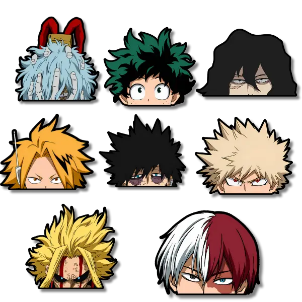 Jujutsu Kaisen Car Stickers – Gojo, Sukuna, Itadori & Megumi | Waterproof Vinyl Decals for Car Interior & Exterior