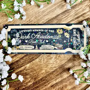 Dark Academia Book Club Bookmark