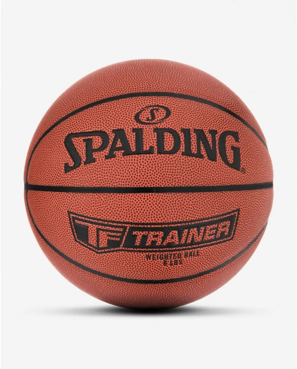 Spalding TF-Trainer 3 lbs Weighted Basketball, 28.5" Composite Leather Indoor Training Aid - Boosts Shooting Range, Improves Arm, Wrist & Finger Strength, Weighted Ball, Improves Arm, Wrist And Finger Strength