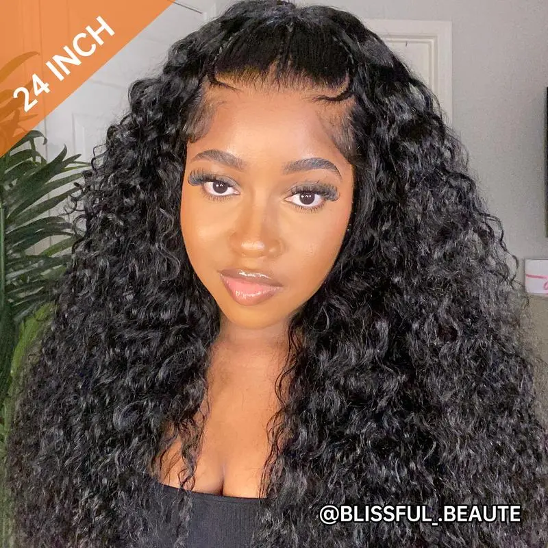 Wiggins Hair 250% Density Pre Stylist Wig Water Wave 13x4 Lace Front Wig Pre Braided Wig Pre Cut Lace Ready to Go Glueless Braided Human Hair Wigs