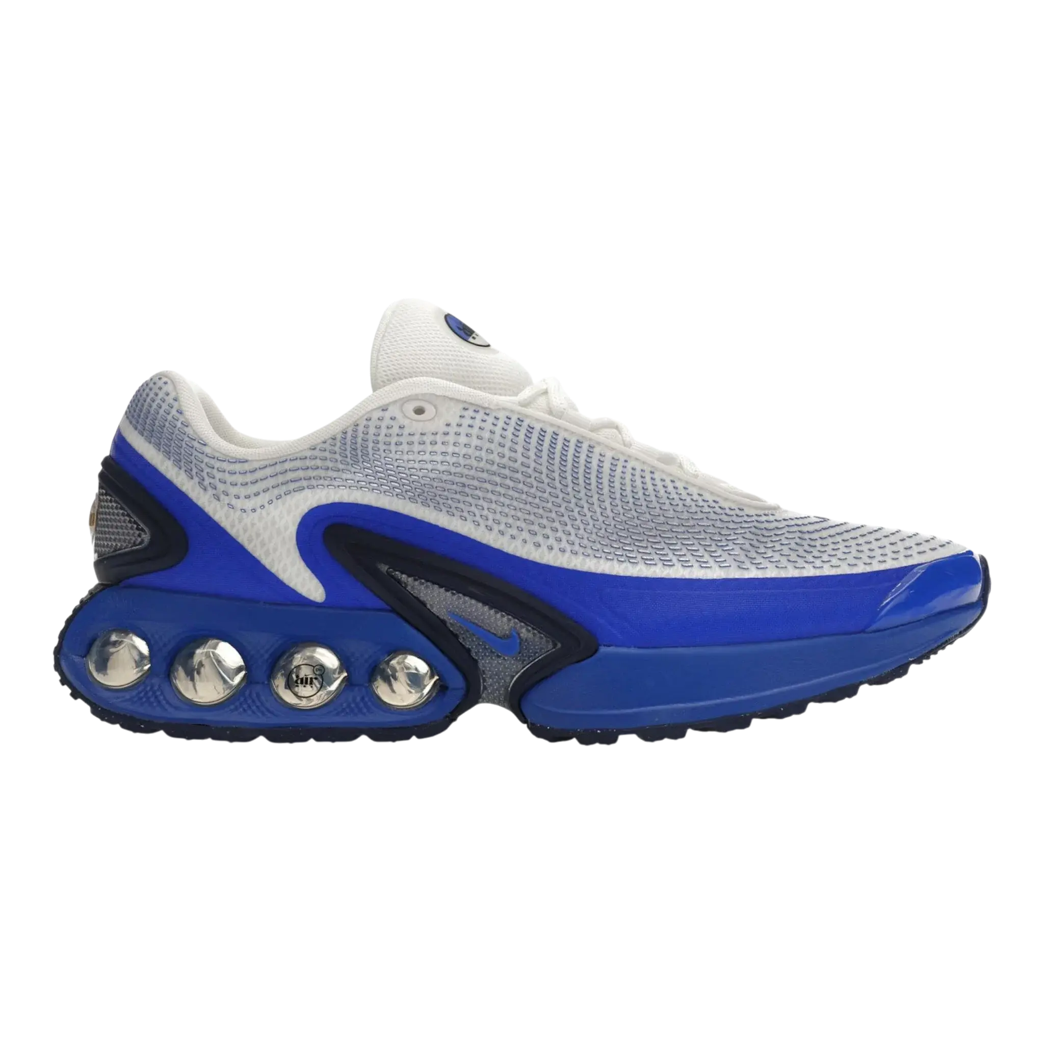 Nike Air Max DN Sneaker in White / Racer Blue Mesh | Men's Low-Top