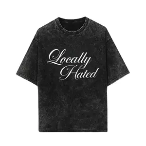 Locally Hated Tee, Slogan T-shirt,Gift for Her, Celebrity Inspired T-shirts, Funny Cropped Tee, 00's Aesthetics T-shirts Cotton Fabric Top Womenswear