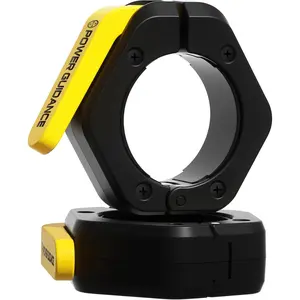 POWER GUIDANCE Barbell Collars Barbell Clips Quick Release Non-Slip Weight Clamps Secure Barbell Clamps Only Fits 2 Inch Olympic Barbells Heavy Duty Locking Collars for Weightlifting Strength Training Crossfit Home Gym Fitness Workout Equipment Accessorie