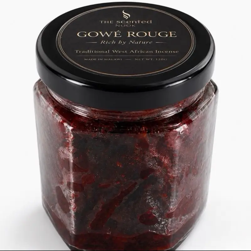 Gowé Rouge Warm Floral Scented Incense Blend - Natural Flower Ingredients, Charcoal-Free Home Fragrance for Evening At-Home Use