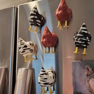 1pc Fun Humor Chicken Butt Fridge Magnets, Resin Decorative Fridge Decorations, Home Office Whiteboard Accessories, Kitchen Fridge Hangings, Household Gifts, Suitable for Various Holidays, Whimsical