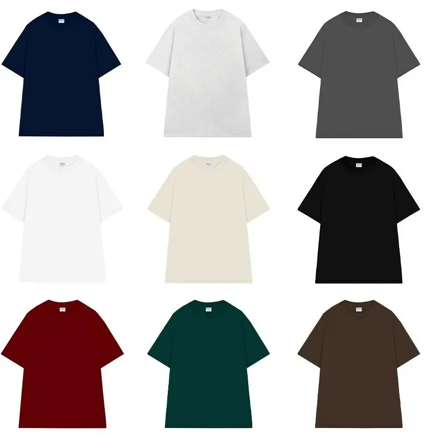 Heavyweight Oversized T-Shirt for Men and Women, Unisex Plain Cotton Basic T-Shirt
