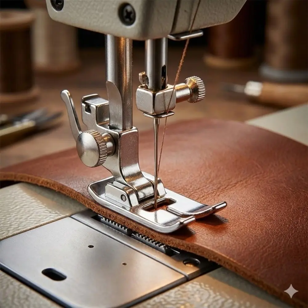 Adjustable Pressure Presser Foot for Stretchy Fabrics Anti-Slip Design Sewing Machine Attachment Fits Cotton Linen Denim Lace DIY Sewing Craft Tools Compatible with Household Sewing Machines Choose Single or 2-Piece Set Home Sewing Machine