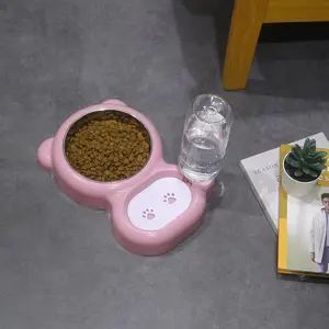 Pets Water and Food Bowl Set Stainless Steel Bowl Feeder for Kitten, Puppies, Small or Medium Size Dogs Cats