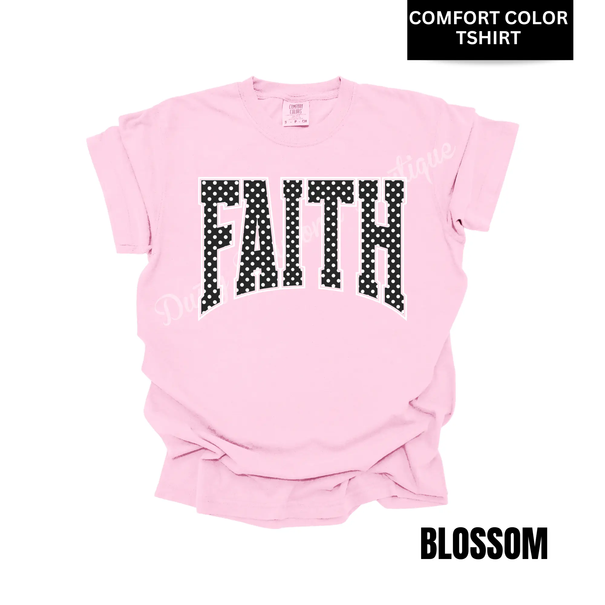 FAITH Polkadot Comfort Color T-Shirt
