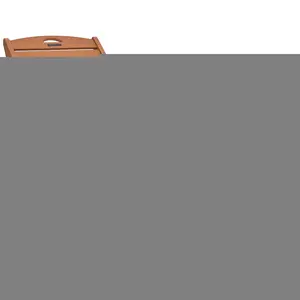 【FathersDayGift】VEVOR Chaise Lounge Chair, 400 lbs Weight Capacity, 6 Positions Adjustable Patio Lounge Chair, Outdoor HDPE Lounge Chair with Backrest & Cup Holder, for Pool Poolside Deck Backyard Lawn, Brown