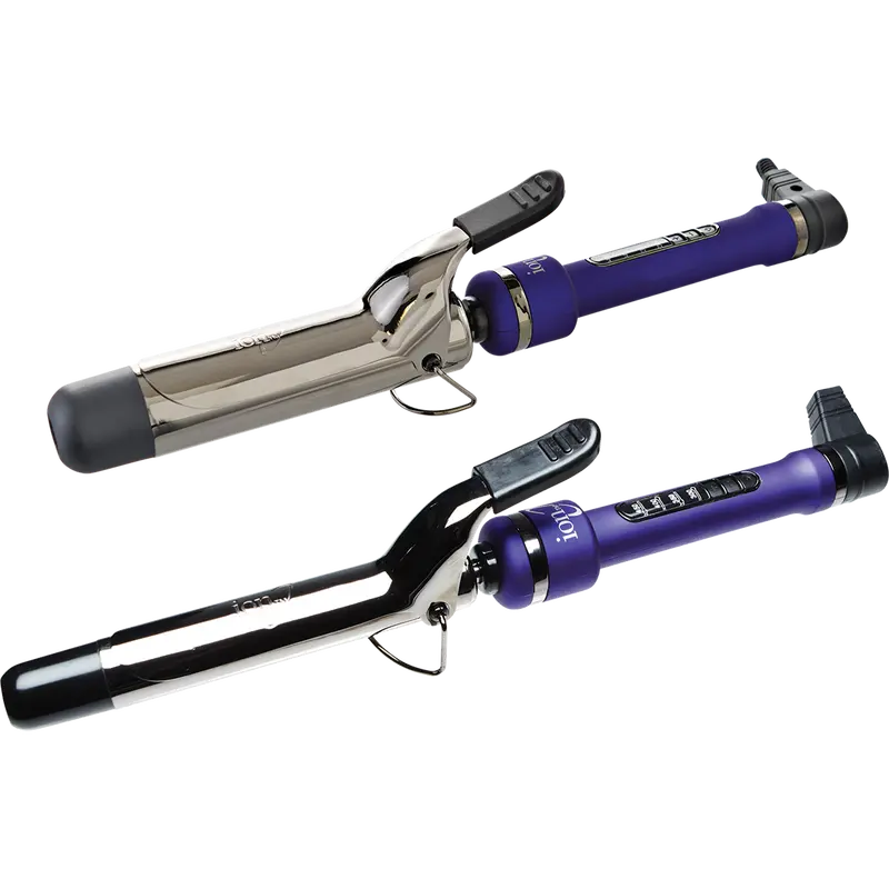 Ion Titanium Pro Hair Curler Iron - Platinum Ion Curl Curlers & Straighteners for Curls and Waves, Straightening Curly Hair
