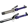 Ion Titanium Pro Hair Curler Iron - Platinum Ion Curl Curlers & Straighteners for Curls and Waves, Straightening Curly Hair