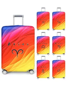 Colorful Abstract Pattern Luggage Cover, Stretchy Luggage Protective Cover, Anti-scratch Protective Suitcase Cover for 18-32 Inch Suitcase