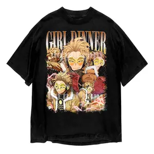 Hawk Keigo Takami MHA Shirt Anime Manga Retro T-Shirt 100% Cotton Fan Gift All Seasons Pre-shrunk Fabric Top
