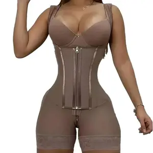 Body Shaper Women Colombian Fajas Shapewear Bodysuit 9-bone High Compression Girdles Double  Full Open  Womenswear Adjustable Day Elastic